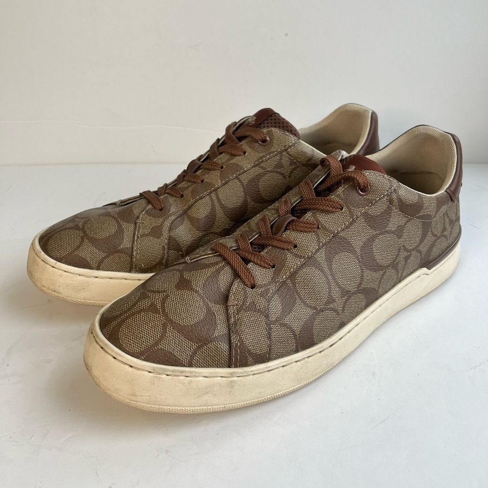 Coach Men's Signature Monogram Sneakers Size 10.5D - Picture 10 of 10